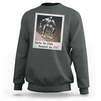 Knights Meme Sweatshirt Born to Jest Forced to Joust - Wonder Print Shop