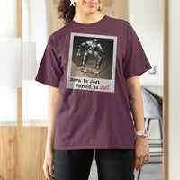 Knights Meme T Shirt For Women Born to Jest Forced to Joust - Wonder Print Shop