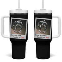 Knights Meme Tumbler With Handle Born to Jest Forced to Joust - Wonder Print Shop