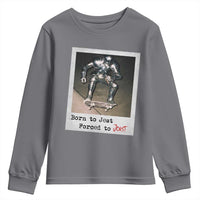 Knights Meme Youth Sweatshirt Born to Jest Forced to Joust - Wonder Print Shop