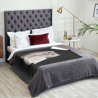 Funny Halloween Ghost Cat Meme Throw Blanket - Wonder Print Shop