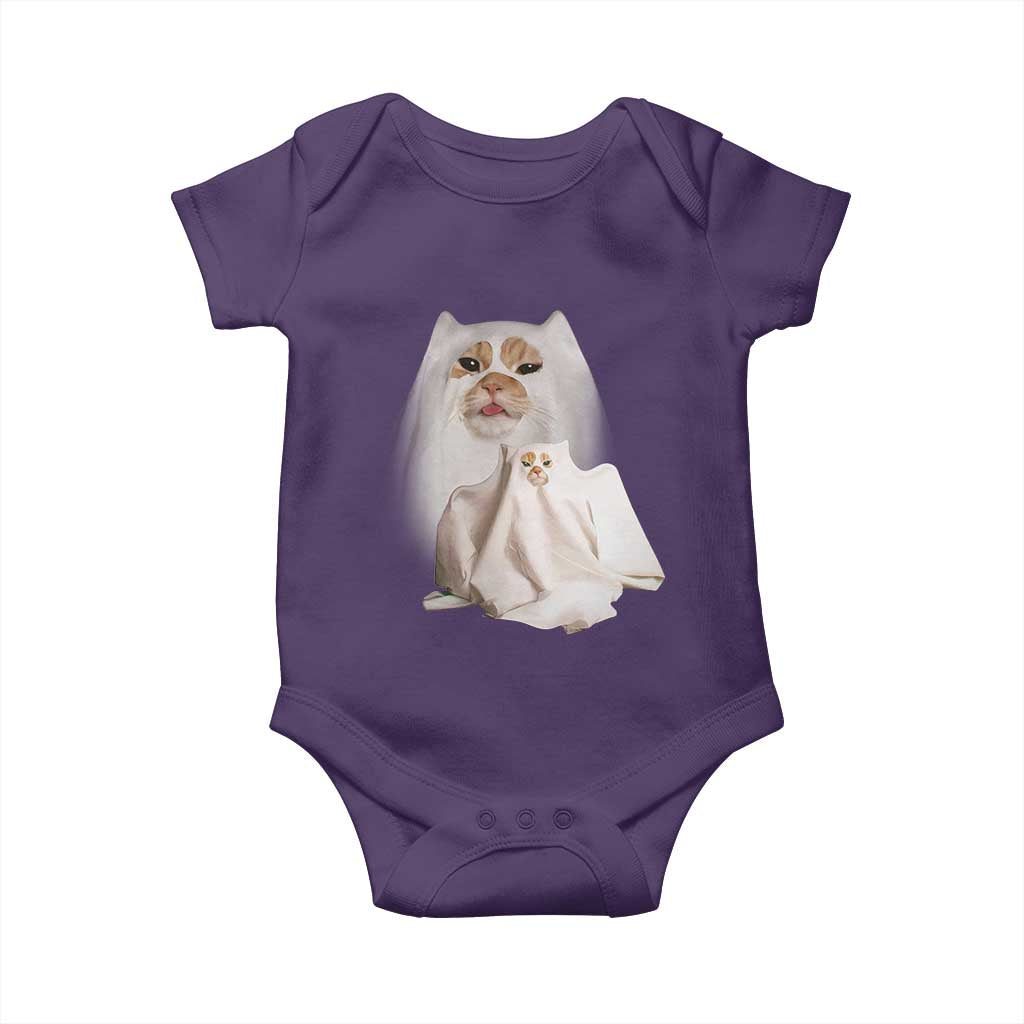 Funny Halloween Ghost Cat Meme Baby Onesie - Wonder Print Shop