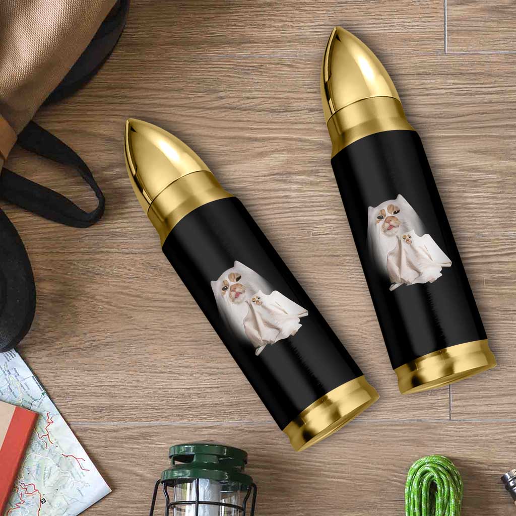 Funny Halloween Ghost Cat Meme Bullet Tumbler - Wonder Print Shop