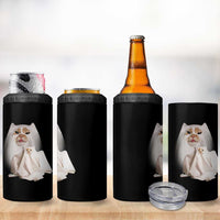 Funny Halloween Ghost Cat Meme 4 in 1 Can Cooler Tumbler - Wonder Print Shop