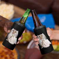 Funny Halloween Ghost Cat Meme 4 in 1 Can Cooler Tumbler - Wonder Print Shop