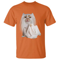 Funny Halloween Ghost Cat Meme T Shirt - Wonder Print Shop