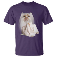 Funny Halloween Ghost Cat Meme T Shirt - Wonder Print Shop