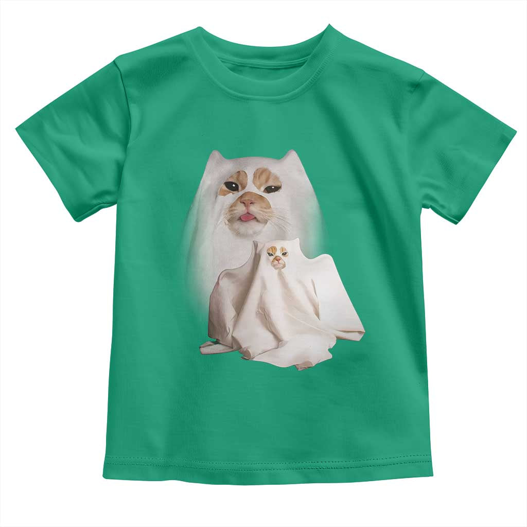 Funny Halloween Ghost Cat Meme Toddler T Shirt - Wonder Print Shop
