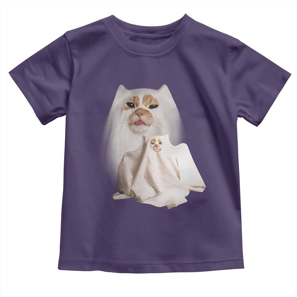 Funny Halloween Ghost Cat Meme Toddler T Shirt - Wonder Print Shop