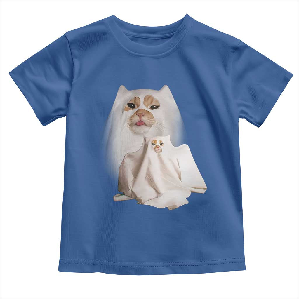 Funny Halloween Ghost Cat Meme Toddler T Shirt - Wonder Print Shop