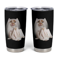 Funny Halloween Ghost Cat Meme Tumbler Cup - Wonder Print Shop