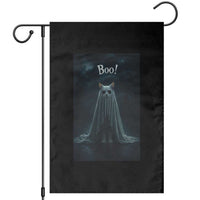 Cat Halloween Garden Flag Spooky Season Ghost Kitten Haunted Mansion - Wonder Print Shop