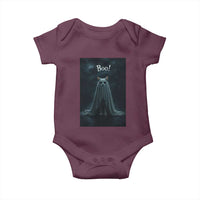 Cat Halloween Baby Onesie Spooky Season Ghost Kitten Haunted Mansion - Wonder Print Shop
