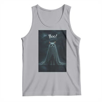 Cat Halloween Tank Top Spooky Season Ghost Kitten Haunted Mansion - Wonder Print Shop