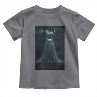 Cat Halloween Toddler T Shirt Spooky Season Ghost Kitten Haunted Mansion - Wonder Print Shop