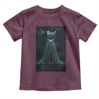 Cat Halloween Toddler T Shirt Spooky Season Ghost Kitten Haunted Mansion - Wonder Print Shop