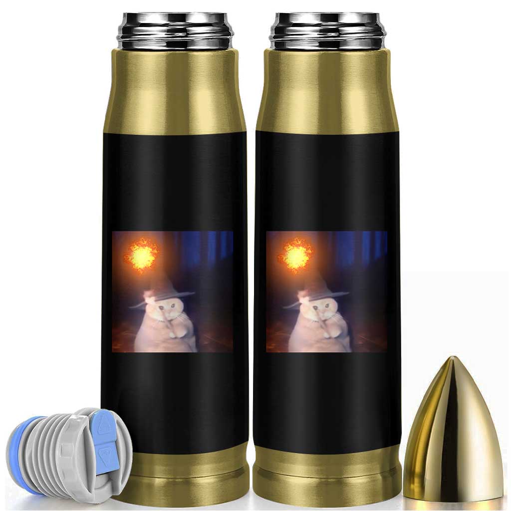 Wizard Cat Bullet Tumbler Weird Funny Retro Halloween Orange Cat Meme - Wonder Print Shop