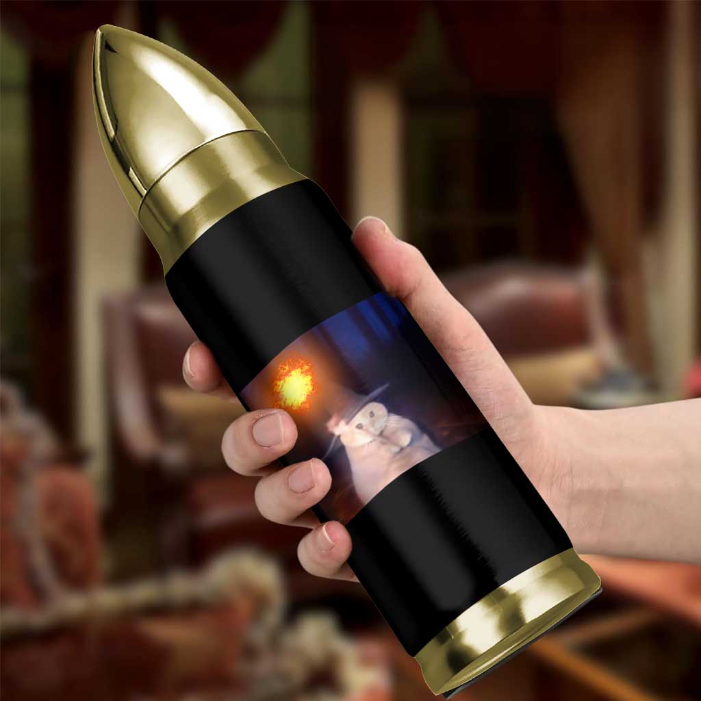 Wizard Cat Bullet Tumbler Weird Funny Retro Halloween Orange Cat Meme - Wonder Print Shop