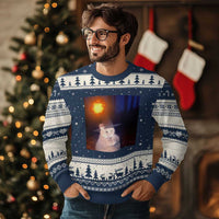 Wizard Cat Ugly Christmas Sweater Weird Funny Retro Halloween Orange Cat Meme - Wonder Print Shop