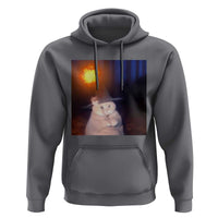 Wizard Cat Hoodie Weird Funny Retro Halloween Orange Cat Meme - Wonder Print Shop
