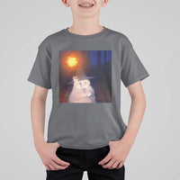 Wizard Cat T Shirt For Kid Weird Funny Retro Halloween Orange Cat Meme - Wonder Print Shop