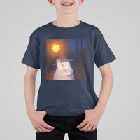 Wizard Cat T Shirt For Kid Weird Funny Retro Halloween Orange Cat Meme - Wonder Print Shop