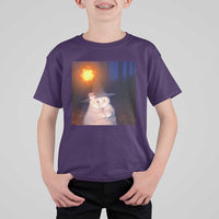 Wizard Cat T Shirt For Kid Weird Funny Retro Halloween Orange Cat Meme - Wonder Print Shop