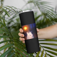 Wizard Cat Skinny Tumbler Weird Funny Retro Halloween Orange Cat Meme - Wonder Print Shop