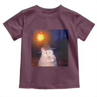 Wizard Cat Toddler T Shirt Weird Funny Retro Halloween Orange Cat Meme - Wonder Print Shop