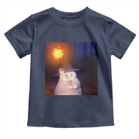 Wizard Cat Toddler T Shirt Weird Funny Retro Halloween Orange Cat Meme - Wonder Print Shop