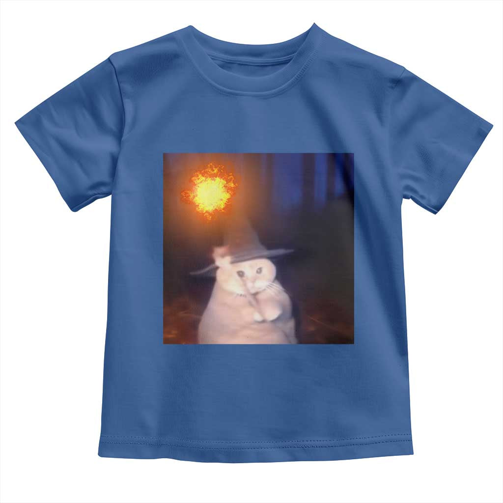 Wizard Cat Toddler T Shirt Weird Funny Retro Halloween Orange Cat Meme - Wonder Print Shop