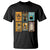 Black Cat Pumpkin T Shirt Retro Halloween Ghots Cat Stamp - Wonder Print Shop
