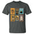 Black Cat Pumpkin T Shirt Retro Halloween Ghots Cat Stamp - Wonder Print Shop