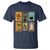 Black Cat Pumpkin T Shirt Retro Halloween Ghots Cat Stamp - Wonder Print Shop