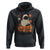 Vintage Halloween Ghost Cat Hoodie Groovy Floral Cute Black Cat Ghost Fall Pumpkin - Wonder Print Shop