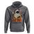 Vintage Halloween Ghost Cat Hoodie Groovy Floral Cute Black Cat Ghost Fall Pumpkin - Wonder Print Shop