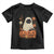 Vintage Halloween Ghost Cat Toddler T Shirt Groovy Floral Cute Black Cat Ghost Fall Pumpkin - Wonder Print Shop