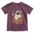Vintage Halloween Ghost Cat Toddler T Shirt Groovy Floral Cute Black Cat Ghost Fall Pumpkin - Wonder Print Shop