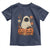 Vintage Halloween Ghost Cat Toddler T Shirt Groovy Floral Cute Black Cat Ghost Fall Pumpkin - Wonder Print Shop