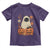 Vintage Halloween Ghost Cat Toddler T Shirt Groovy Floral Cute Black Cat Ghost Fall Pumpkin - Wonder Print Shop