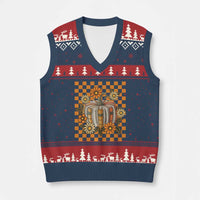 Book Pumpkin V-Neck Knit Sweater Vest Fall Halloween Book Lover Bookish Gift - Wonder Print Shop