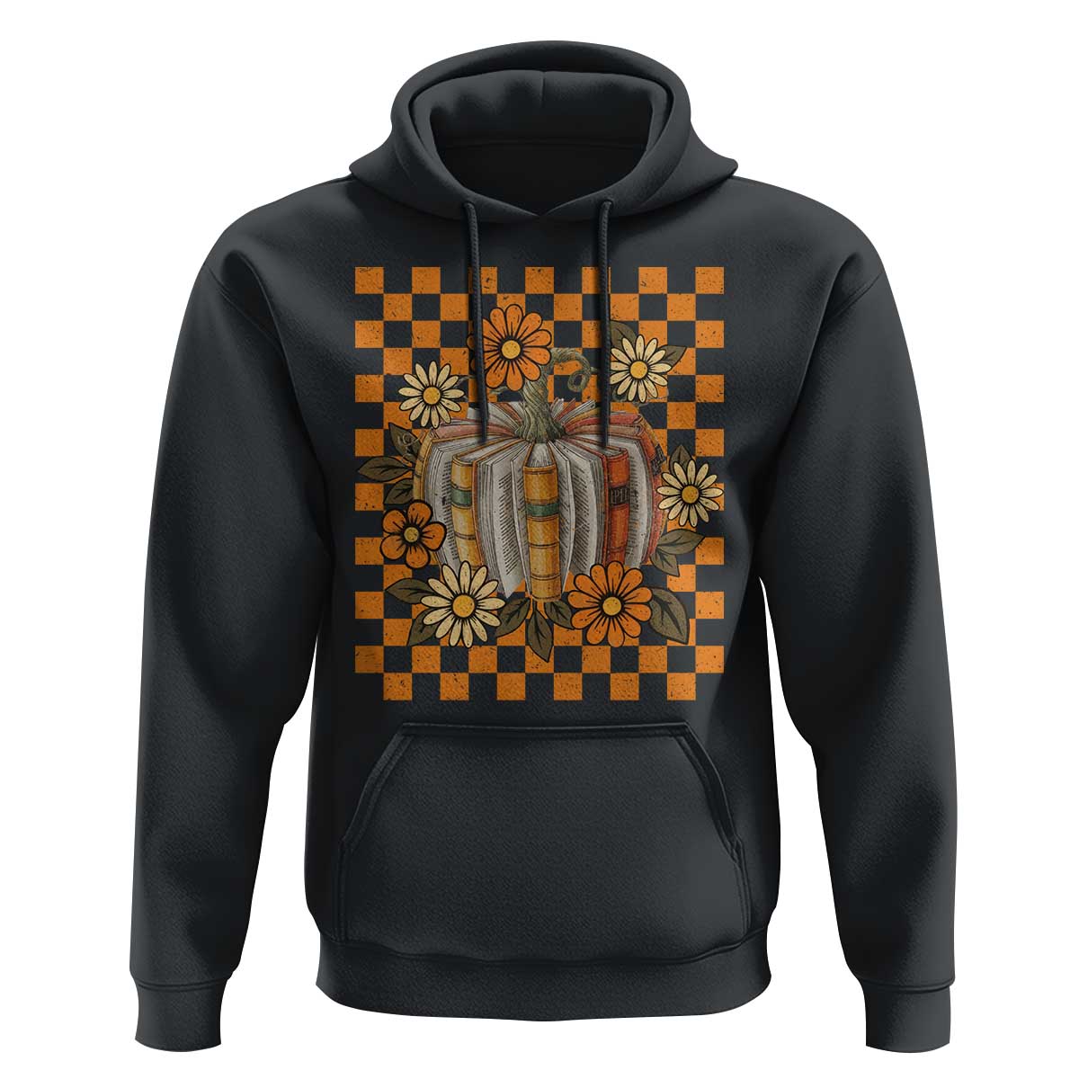 Book Pumpkin Hoodie Fall Halloween Book Lover Bookish Gift - Wonder Print Shop