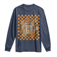 Book Pumpkin Long Sleeve Shirt Fall Halloween Book Lover Bookish Gift - Wonder Print Shop