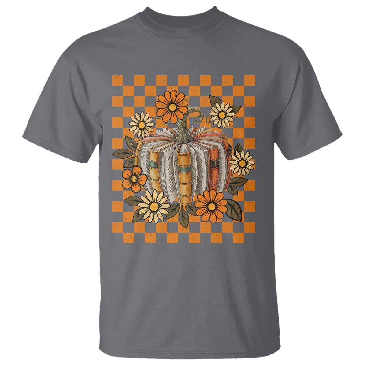 Book Pumpkin T Shirt Fall Halloween Book Lover Bookish Gift - Wonder Print Shop