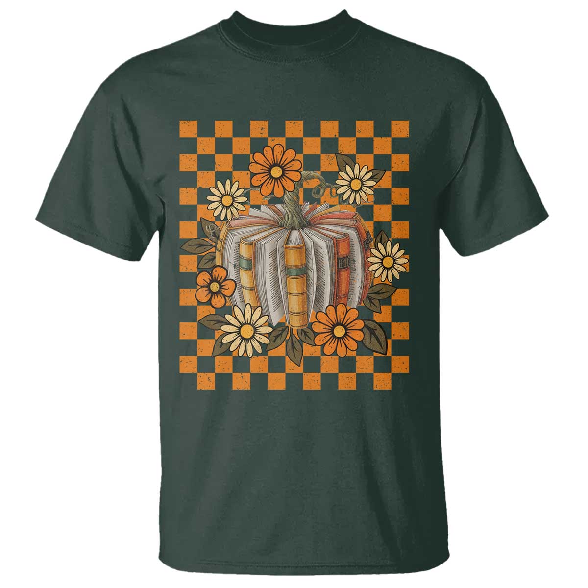 Book Pumpkin T Shirt Fall Halloween Book Lover Bookish Gift - Wonder Print Shop