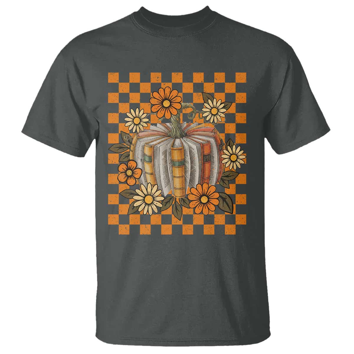 Book Pumpkin T Shirt Fall Halloween Book Lover Bookish Gift - Wonder Print Shop
