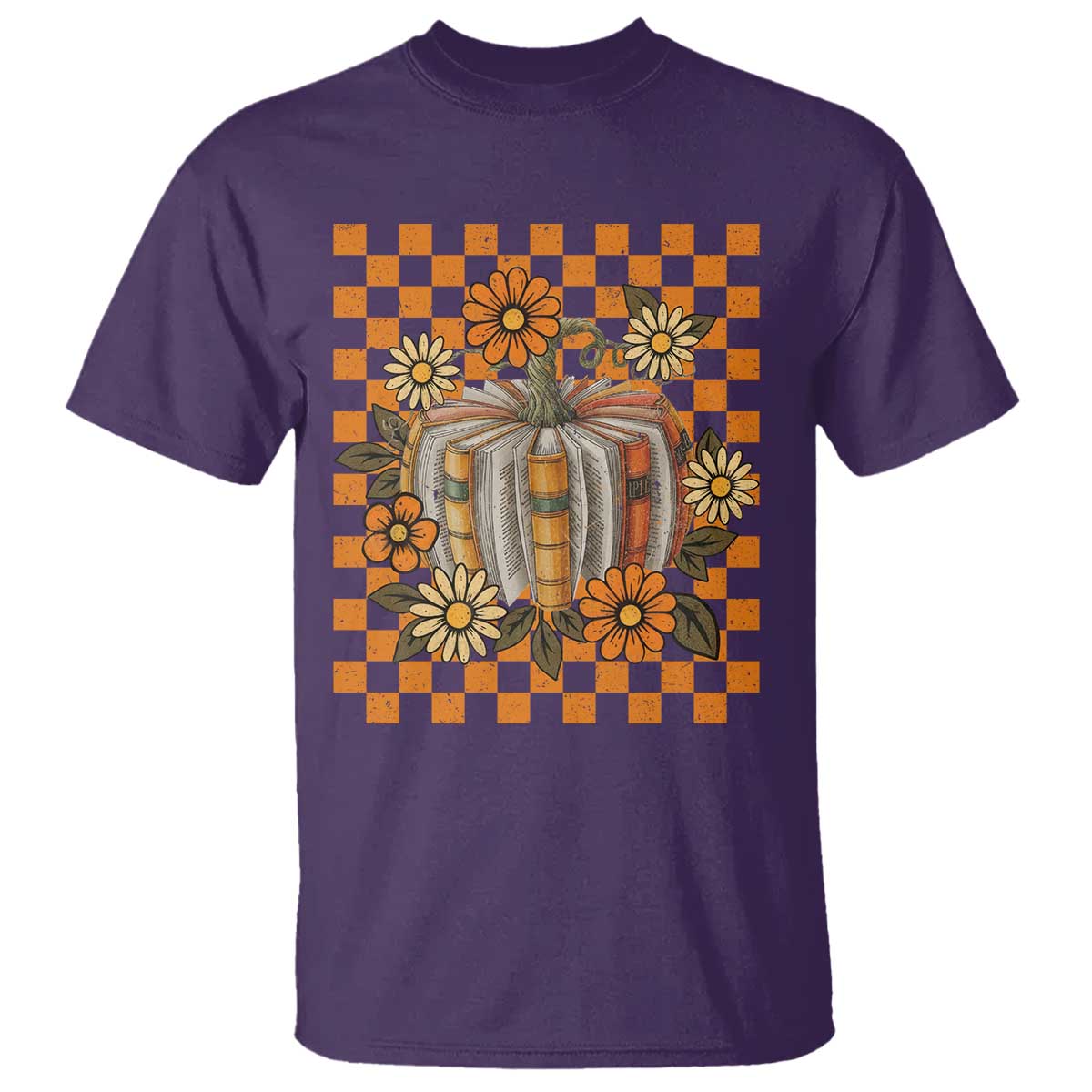 Book Pumpkin T Shirt Fall Halloween Book Lover Bookish Gift - Wonder Print Shop