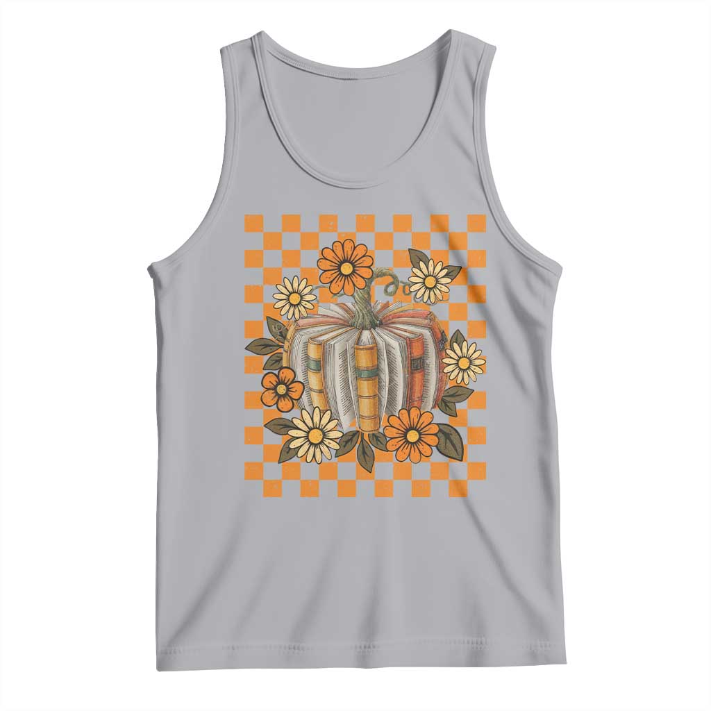 Book Pumpkin Tank Top Fall Halloween Book Lover Bookish Gift - Wonder Print Shop