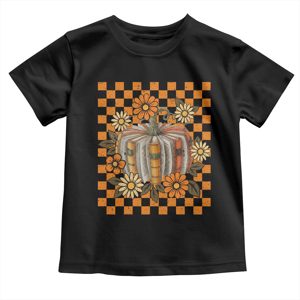 Book Pumpkin Toddler T Shirt Fall Halloween Book Lover Bookish Gift - Wonder Print Shop