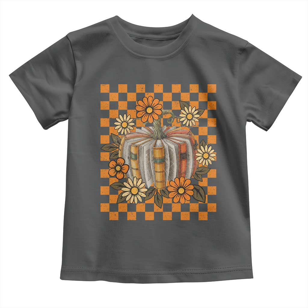 Book Pumpkin Toddler T Shirt Fall Halloween Book Lover Bookish Gift - Wonder Print Shop